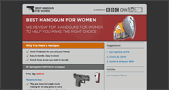 Desktop Screenshot of besthandgunforwomen.com
