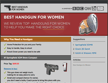 Tablet Screenshot of besthandgunforwomen.com